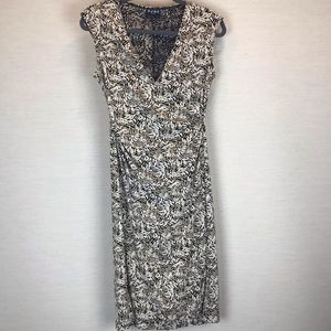 BCBG multicolored wrap dress